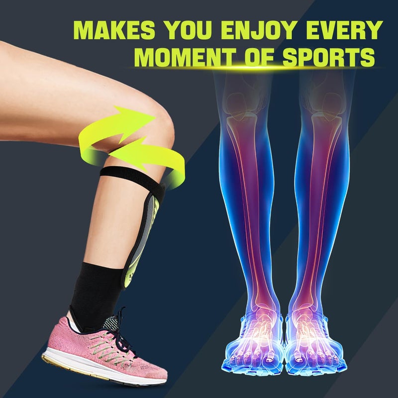 Rawxy Football Soccer Shin Guards with Exceptional Flexible Soft Light Weight - Great for Boys Girls Junior Youth(Neo Lemon,L) - Image 3